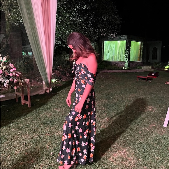Self Portrait Off-Shoulder Floral Printed Dress - Picture 2 of 3